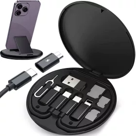   Adapterkészlet usb kábel c típusú 4in1 mikro világítás 60w, telefonállvány