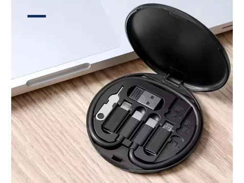 Adapterkészlet usb kábel c típusú 4in1 mikro világítás 60w, telefonállvány