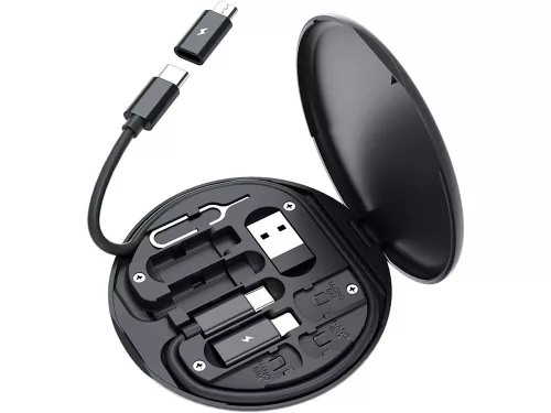 Adapterkészlet usb kábel c típusú 4in1 mikro világítás 60w, telefonállvány