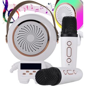   Vezeték nélküli karaoke  készlet bluetooth hangszóró + 2x mikrofon