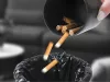 Hamutartó pohártartó autó otthonra cigarettaoltó