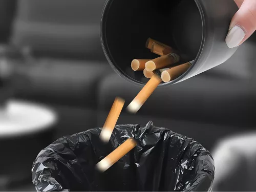 Hamutartó pohártartó autó otthonra cigarettaoltó