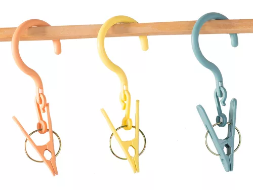 3 darabos ruhaszárító csipesz akasztóval