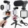 Vlogging készlet állvány mikrofon telefon tartó videó felvétel