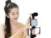 Vlogging készlet állvány mikrofon telefon tartó videó felvétel
