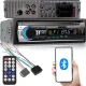 Autórádió bluetooth usb aux sd 1-din mikrofon + pilot 4 x 60w