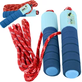   Ugrálókötél számlálóval CrossFit állítható húros fitnesz gyakorlat mozgás kék
