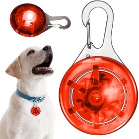 Led medál kutya macska nyakörvre piros