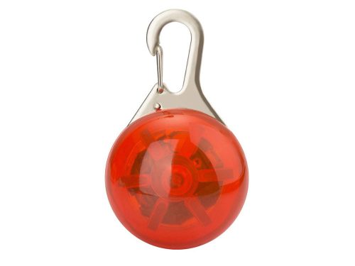 Led medál kutya macska nyakörvre piros