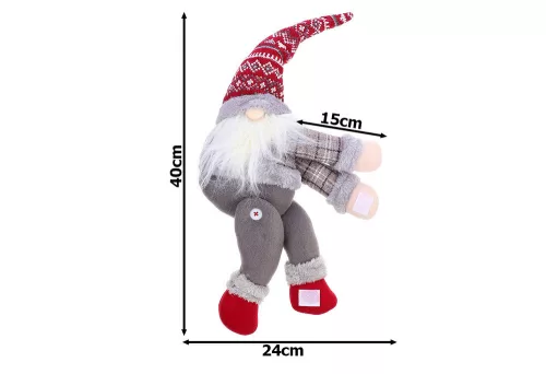 Mikulás, törpe, gnóm, karácsony, tépőzáras függöny