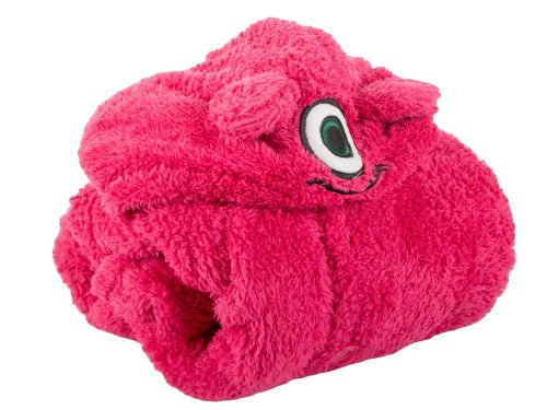 Meleg túlméretezett takaró melegítő pulóver xl vastag 2in1 szőrme kapucnis, rózsaszín