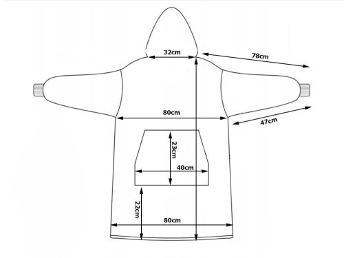 Meleg koala pulóver takaró oversize xxl 2in1 vastag szőrme puha kapucnival