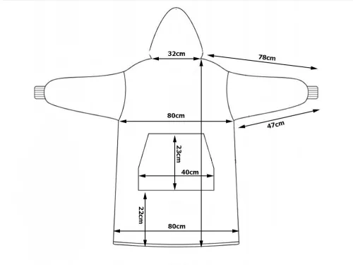 Meleg koala pulóver takaró oversize xxl 2in1 vastag szőrme puha kapucnival