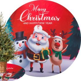 Karácsonyfa szőnyeg karácsonyi borító  kerek