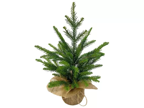 Műkarácsonyfa, kicsi, 50 cm, dekoratív, dekoratív fa íróasztalhoz és asztalhoz