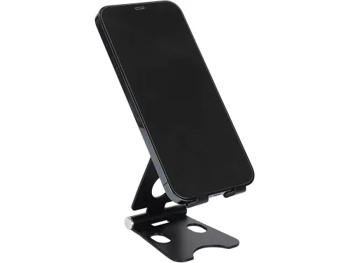Telefontartó táblagép tartó fém csúszásmentes állvány fekete