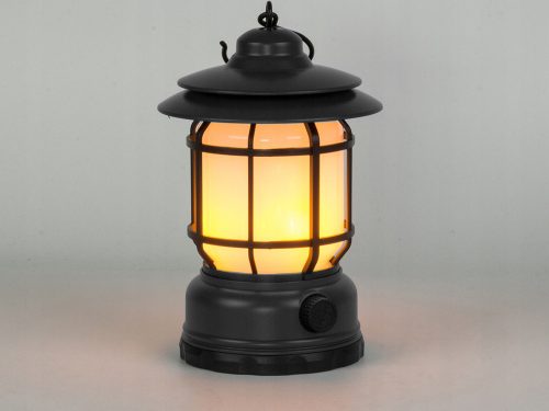 kemping lámpa újratölthető led usb turista horog zseblámpa, fekete