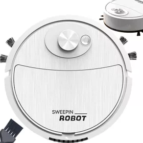 Tisztító robot elektromos porszívó akkus kefe fehér