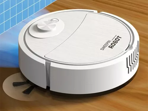 Tisztító robot elektromos porszívó akkus kefe fehér