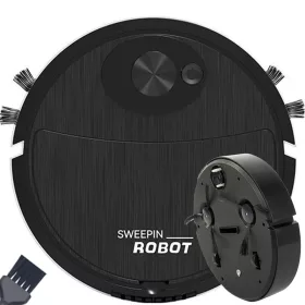 Tisztító robot elektromos porszívó akkus kefe fekete