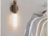 Led lámpa meleg fali lámpa mozgásérzékelővel falra szerelhető mágnessel sötétbarna