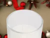 Üveg díszgyertyák gyertya gyertya koszorú szett ünnepekre 2 db