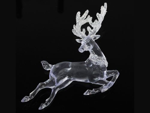 Rénszarvas karácsonyfa medál csillogó karácsonyi dekoráció