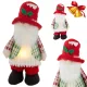 Gnóm LED-es megvilágítású hassal 30cm-es karácsonyfadísz