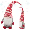 Karácsonyi szürke gnóm karácsonyfadísz szakállal 48cm soft