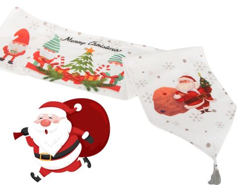 Karácsonyi asztali futó Mikulás Szenteste 205x35cm