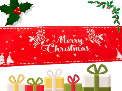 Karácsonyi asztali futó Karácsonyi rénszarvas 205x35cm