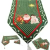 Karácsonyi asztali futó, zöld, szenteste, 205x35cm