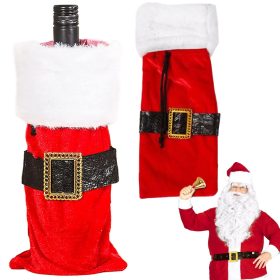 Karácsonyi palack borító karácsonyi dekoráció