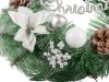 Karácsonyi dekorációs koszorű fali dekoráció ajtódísz  karácsonyi díszítés v3