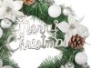 Karácsonyi dekorációs koszorű fali dekoráció ajtódísz  karácsonyi díszítés v3