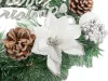 Karácsonyi dekorációs koszorű fali dekoráció ajtódísz  karácsonyi díszítés v3