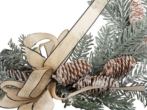 Karácsonyi dekorációs koszorű fali dekoráció ajtódísz  karácsonyi díszítés v5