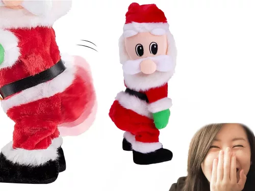 Táncoló éneklő mikulás twerking vicces karácsonyi nagy