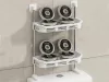 Fürdőszobai polc a WC-ülőke felett, 2 polc