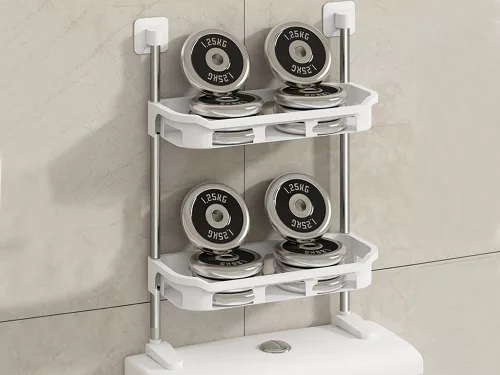 Fürdőszobai polc a WC-ülőke felett, 2 polc