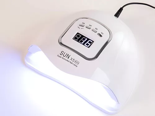 Körömlámpa 46 led uv 150w hibrid zselékhez erős nap x5 max lcd