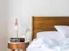 LED digitális óra időt, hőmérséklet, páratartalom, ébresztőóra fekete