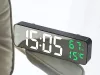 LED digitális óra időt, hőmérséklet, páratartalom, ébresztőóra fekete v2