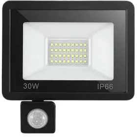 LED reflektor 30W 6000 K szürkülátérzékelővel IP66