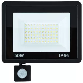 LED reflektor 50W 6000 K szürkülátérzékelővel IP66
