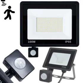 LED reflektor 100W 6000 K szürkülátérzékelővel IP66