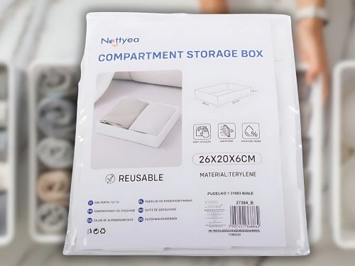 Ruhaszervező alsónemű szekrény fiókba fehér univerzális