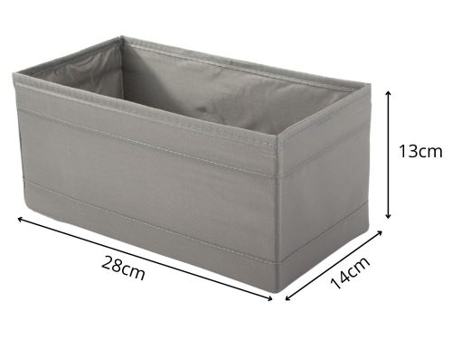 Melltartó szervező fehérnemű zokni ruhák fiók szekrény szürke