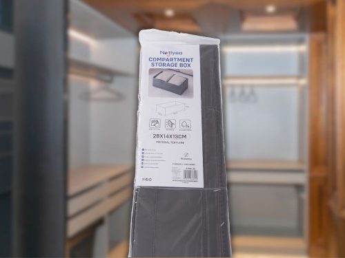 Melltartó szervező fehérnemű zokni ruhák fiók szekrény szürke