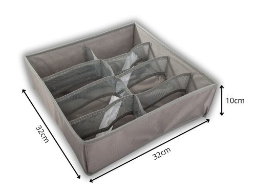 Fehérnemű-rendező gardróbfiókba, 8 rekesszel